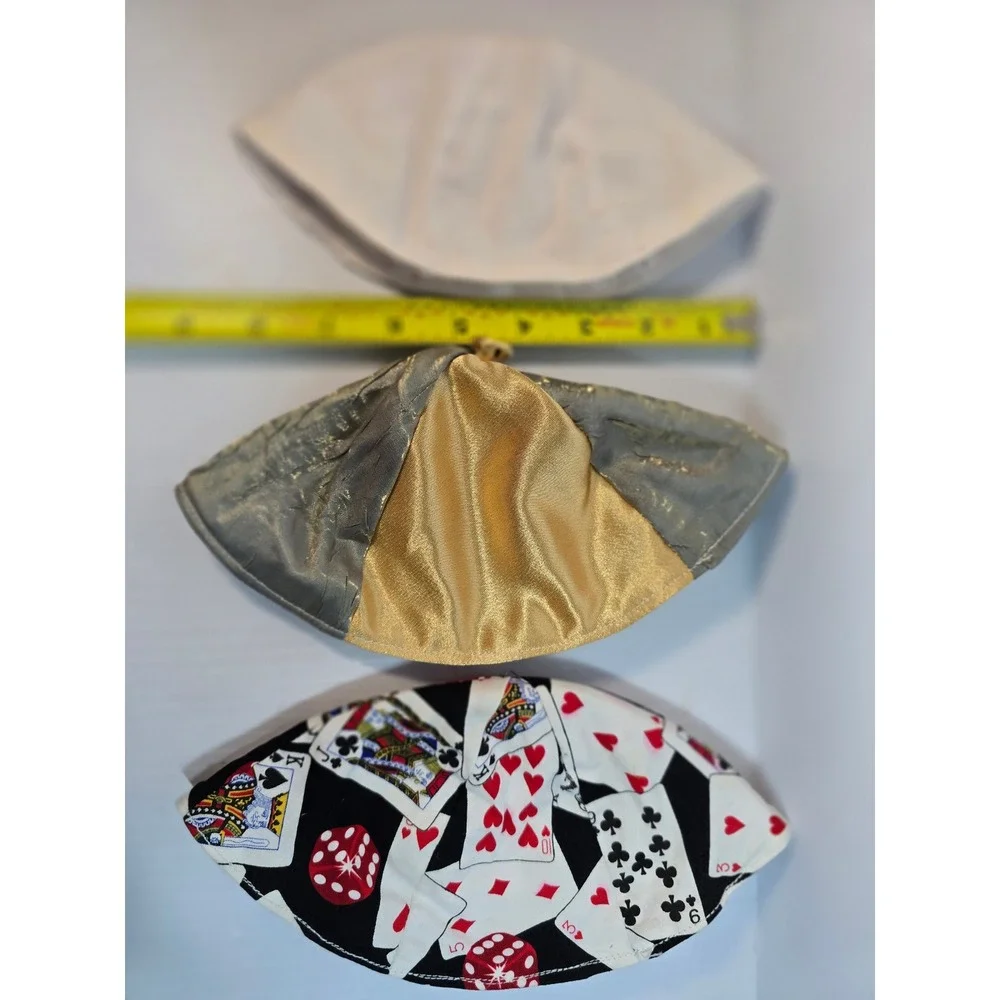 KIPPA/ YAMAKA Set of 3, Jewish tradition, different sizes,hand‎ made,  religious